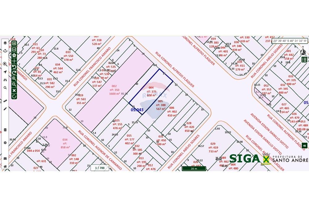 Terreno à venda, 742m² - Centro,Santo André 