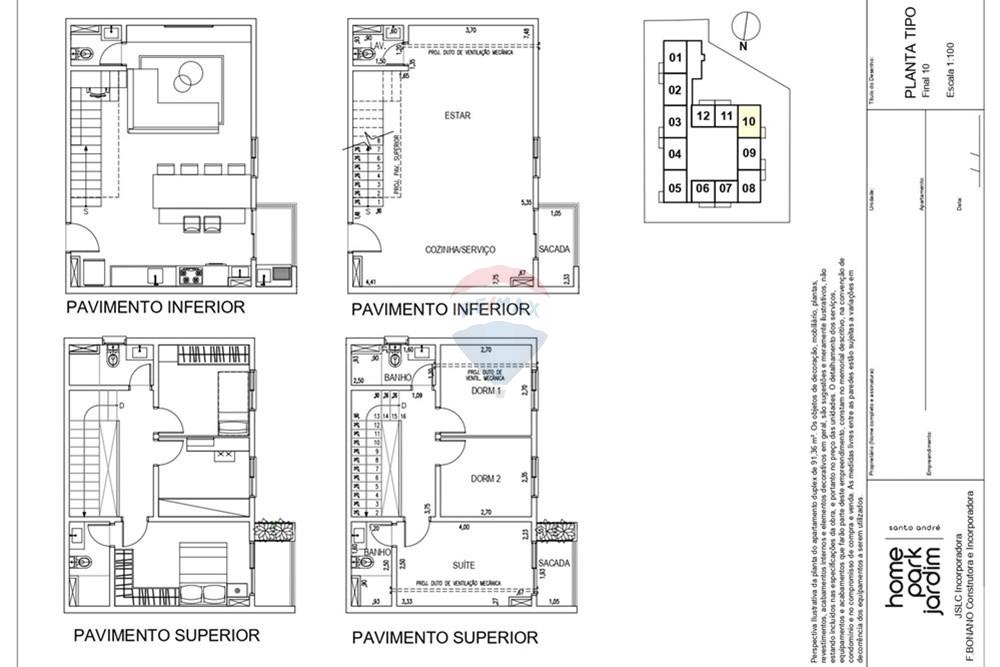  - LANÇAMENTO, Apartamentos DUPLEX e TRIPLEX, Conodomio com lazer completo e Moderno a poucos passos do Parque Celso Daniel